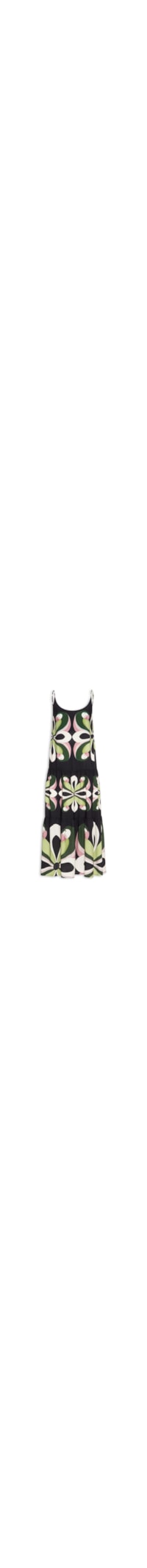 Vestido Longo Arara de Flor – Preto
