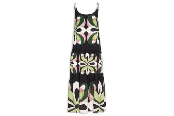Vestido Longo Arara de Flor – Preto