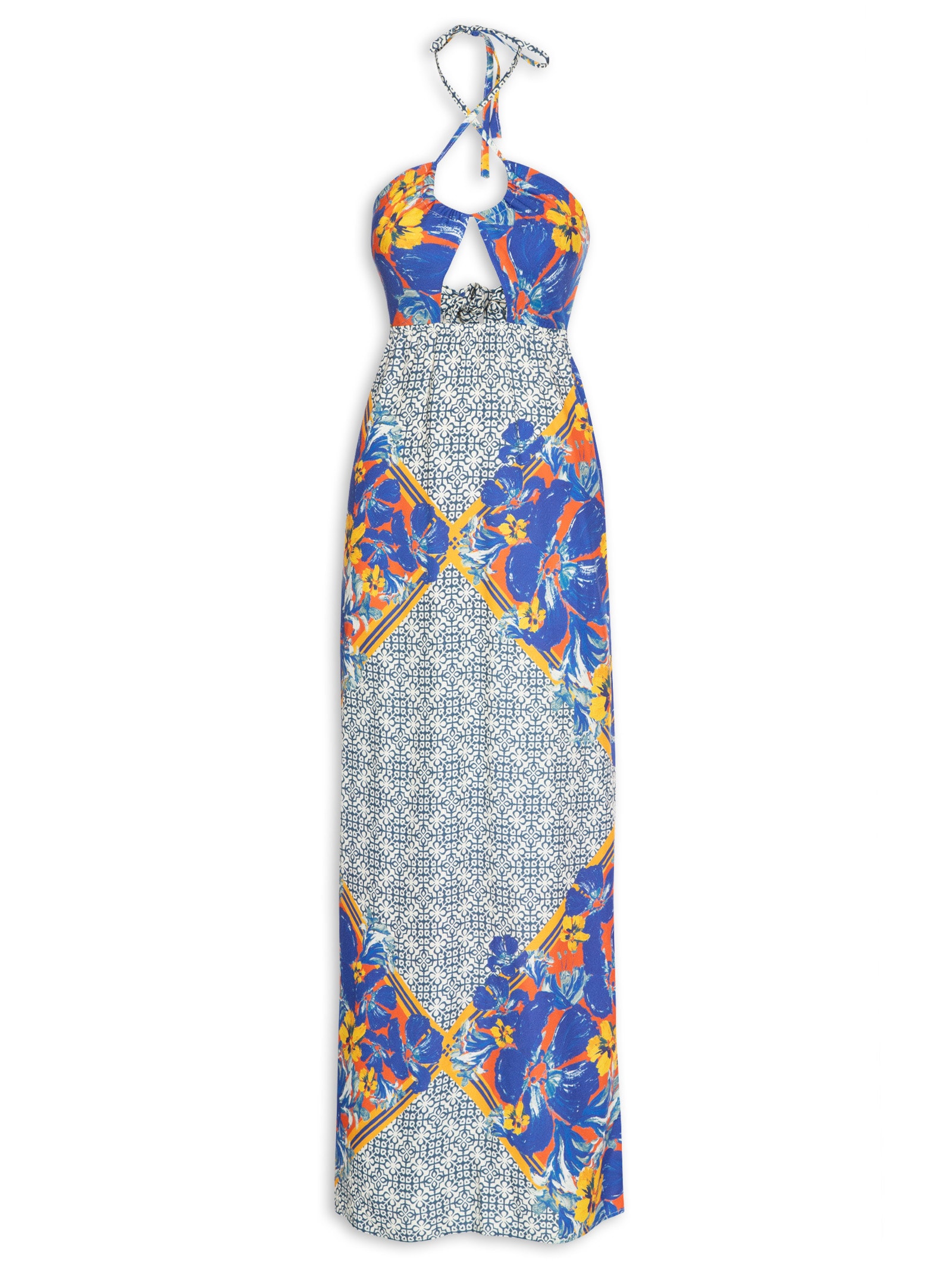 Vestido Longo Azulejo Azul Market 33