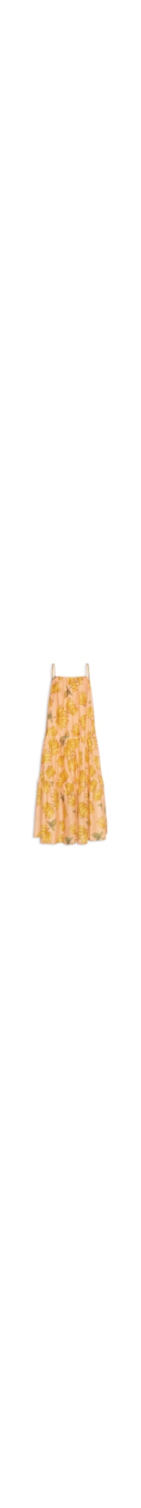 Vestido Longo Banana Prata - Laranja
