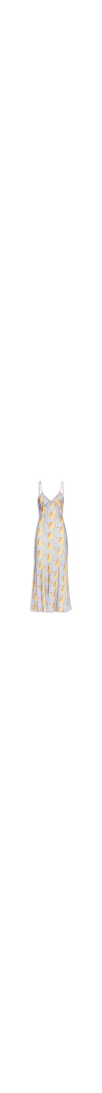 Vestido Longo Banana Tassel - Azul