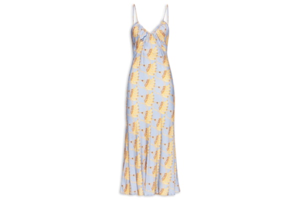 Vestido Longo Banana Tassel - Azul