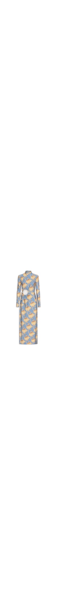 Vestido Longo Banana Tassel - Azul