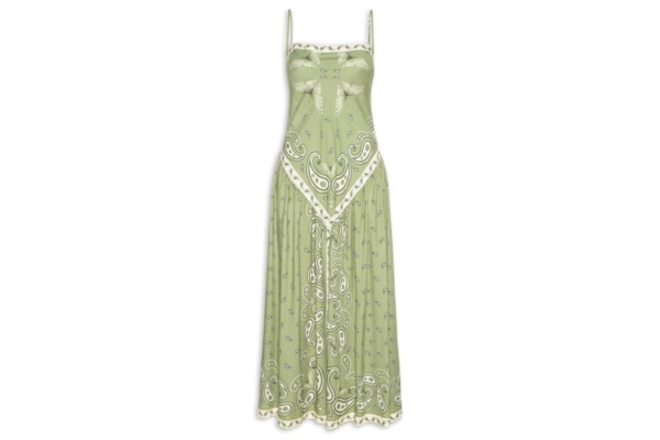 Vestido Longo Bandanas Jardim – Verde
