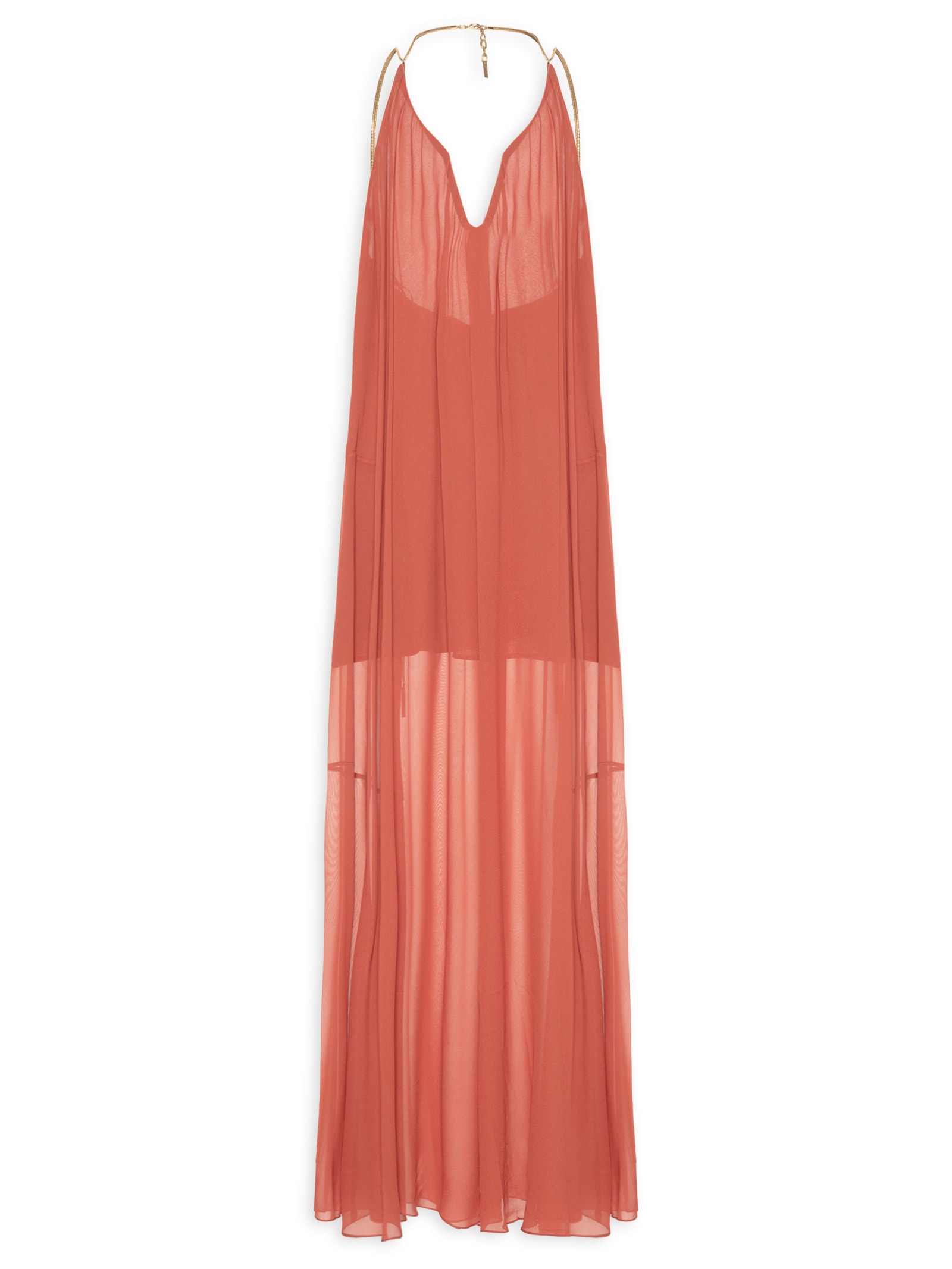 Vestido Longo Bia Vermelho Animale
