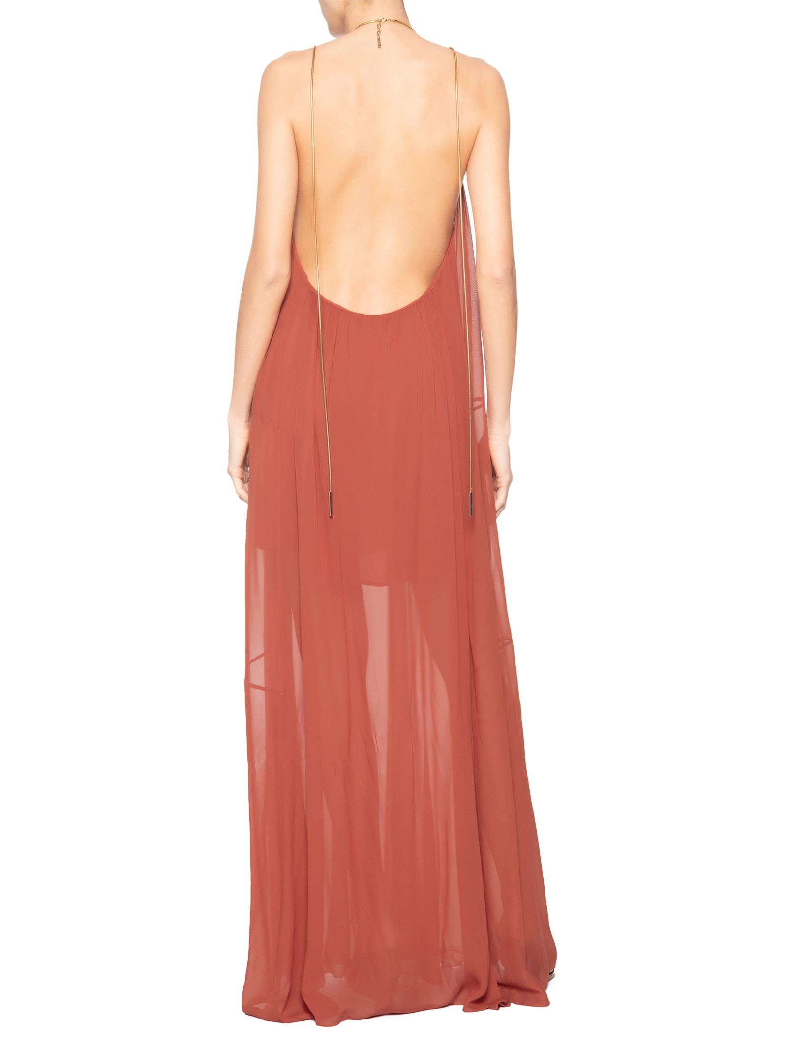 Vestido Longo Bia Vermelho Animale
