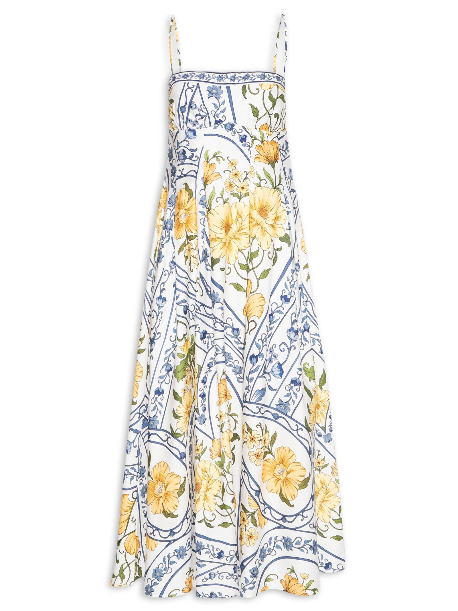 Vestido Longo Boho Do Amor Azul Farm