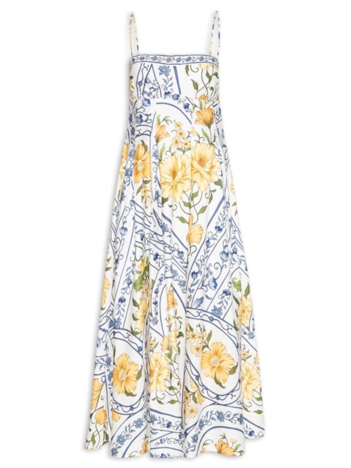 Vestido Longo Boho Do Amor - Azul