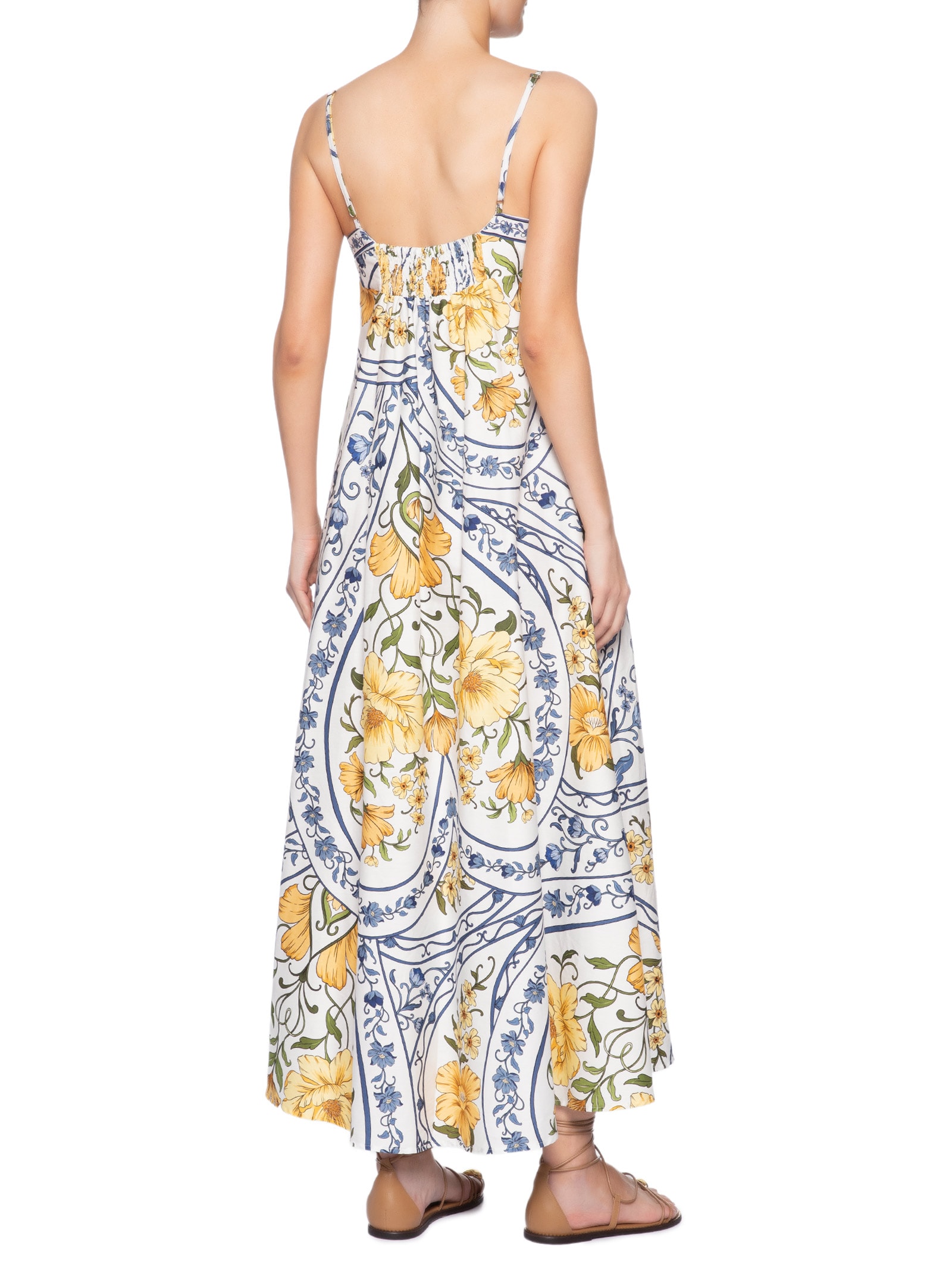 Vestido Longo Boho Do Amor Azul Farm