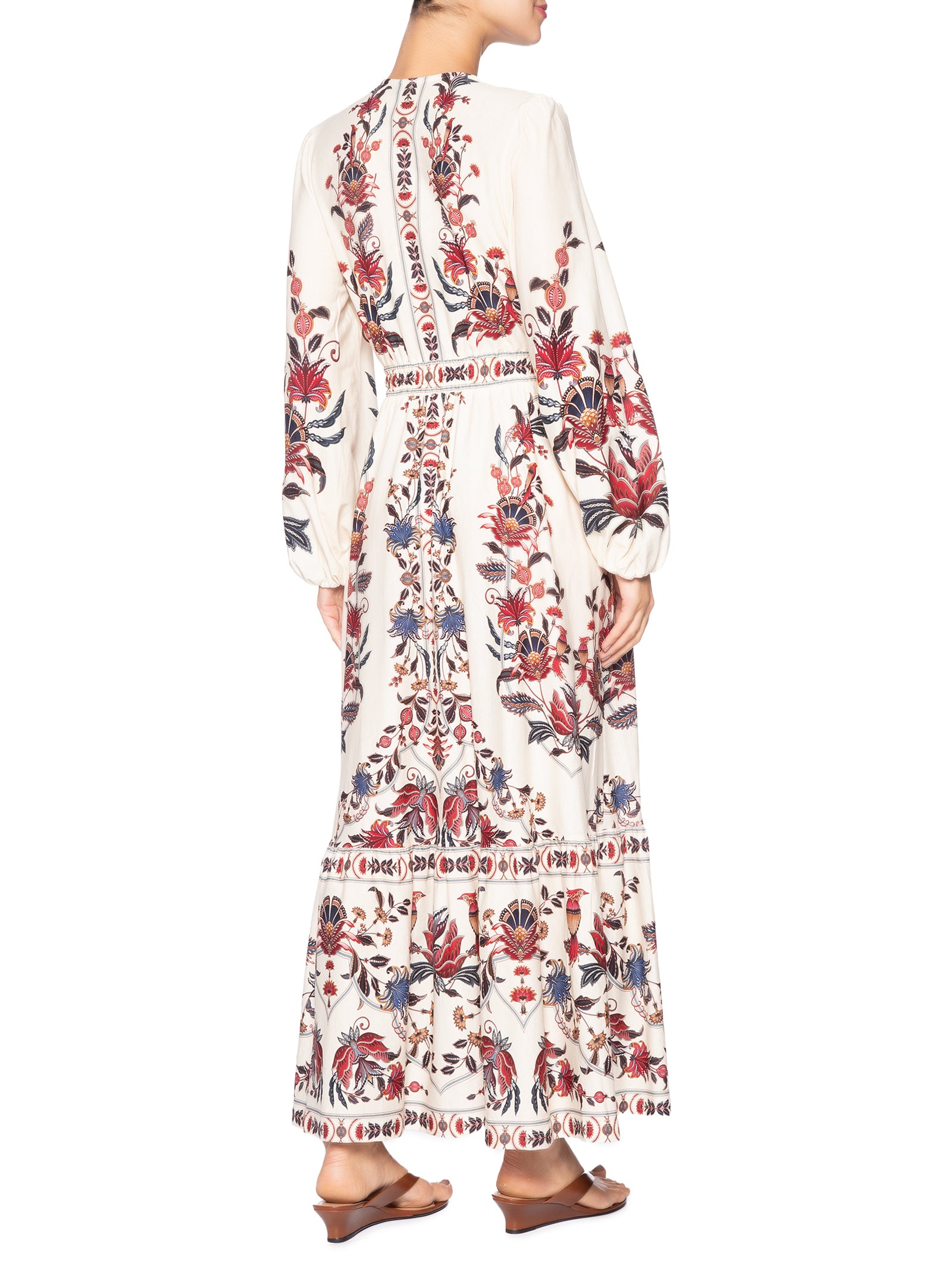 Vestido Longo Bohoflor Off White Farm