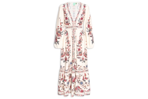 Vestido Longo Bohoflor - Off White