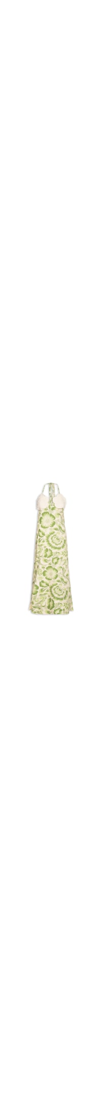 Vestido Longo Bojo Flor Corda - Verde