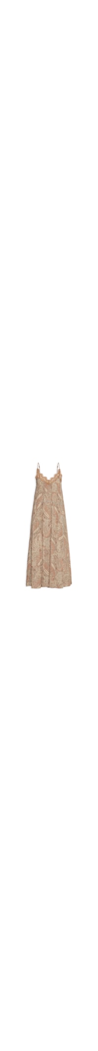 Vestido Longo Bordado Estampa Folk - Rosa