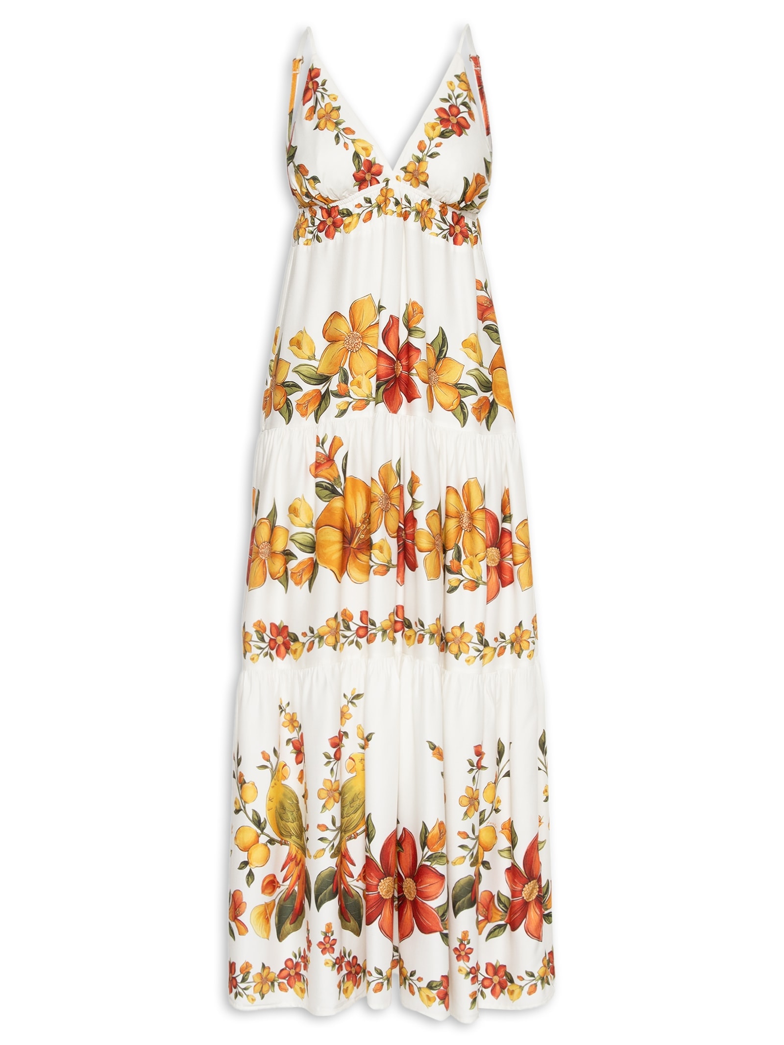 Vestido Longo Bosque Chic Branco Farm