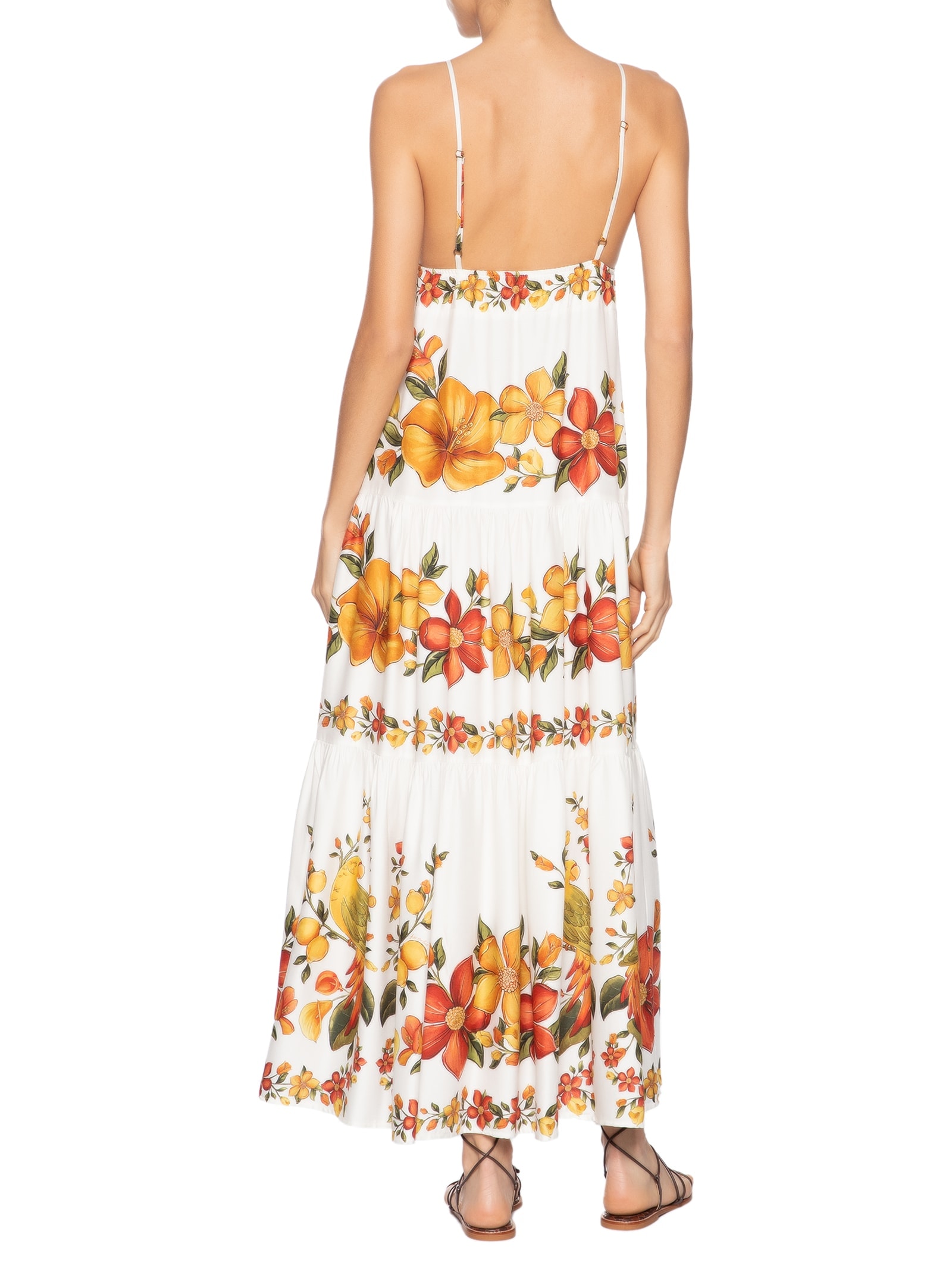 Vestido Longo Bosque Chic Branco Farm