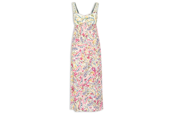 Vestido Longo Brisa De Flor - Amarelo