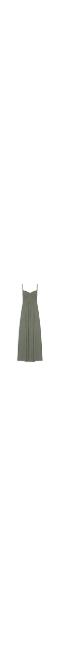 Vestido Longo Busto Recortes - Verde
