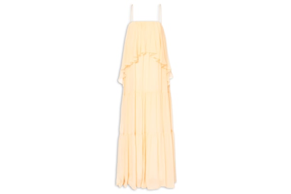 Vestido Longo Camada Apricot - Amarelo