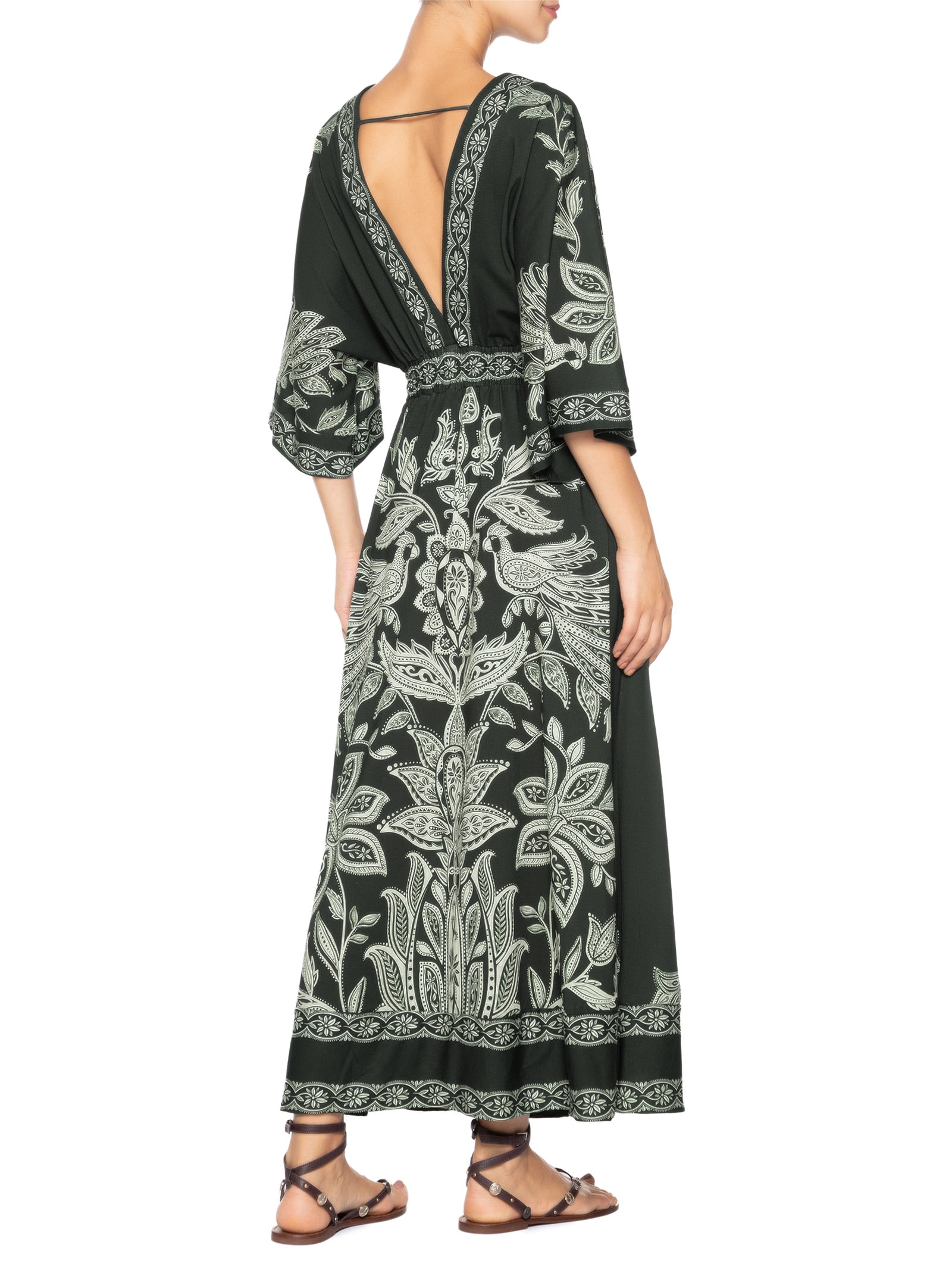 Vestido Longo Céu De Arara Verde Farm