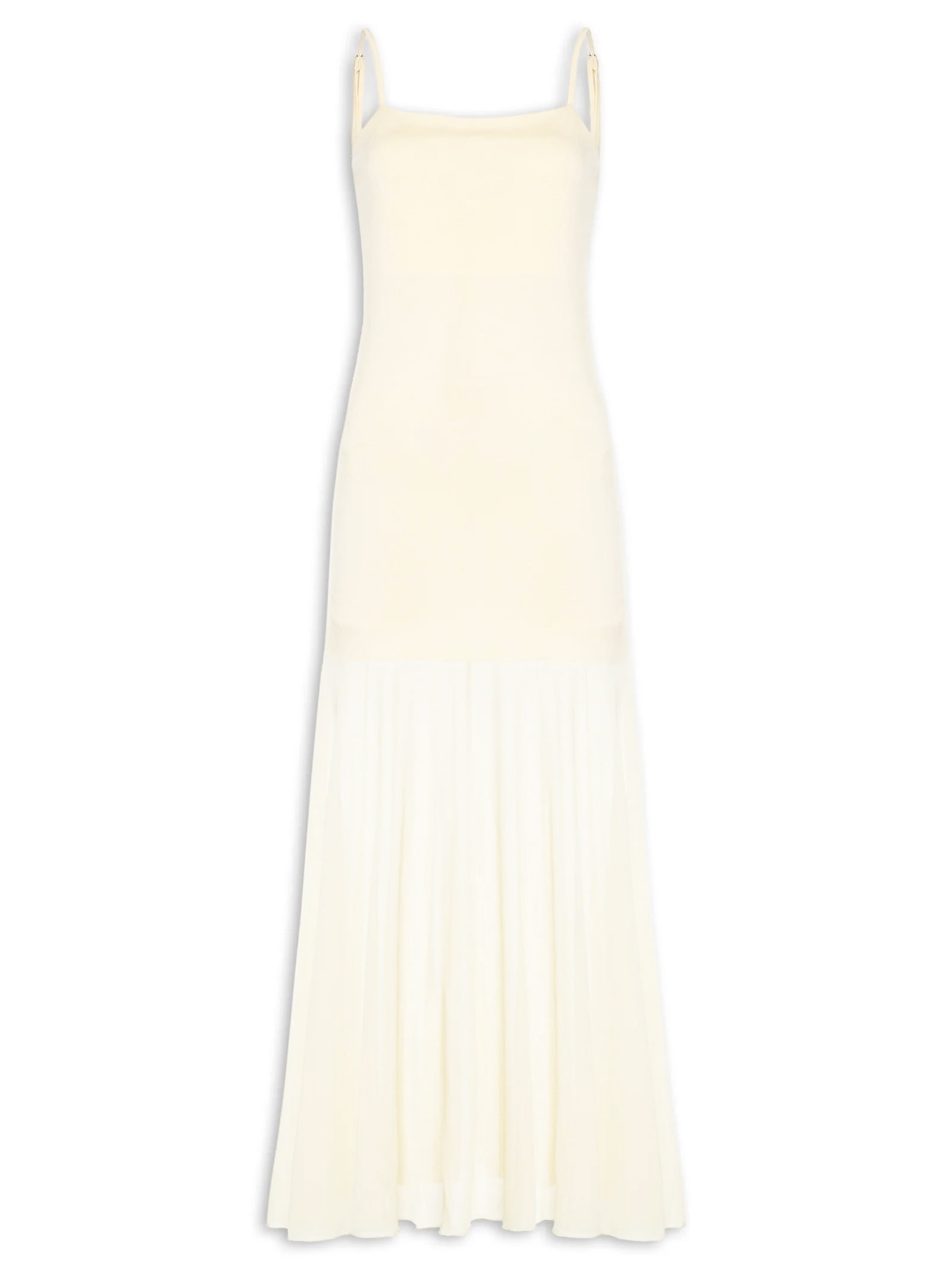 Vestido Longo com Transparência Amarelo Market 33