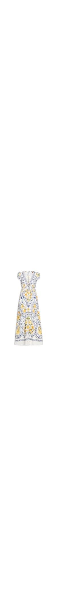 Vestido Longo Coração Boho - Azul