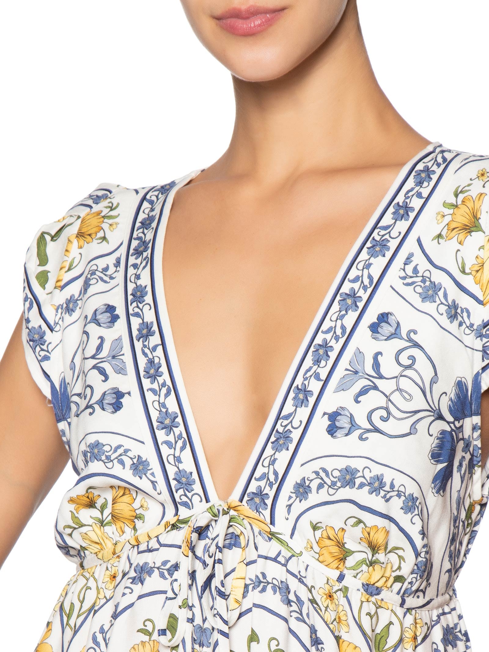 Vestido Longo Coração Boho Azul Farm