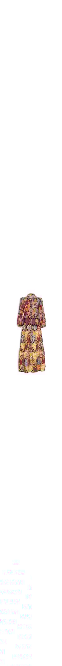 Vestido Longo Coração De Inverno - Preto