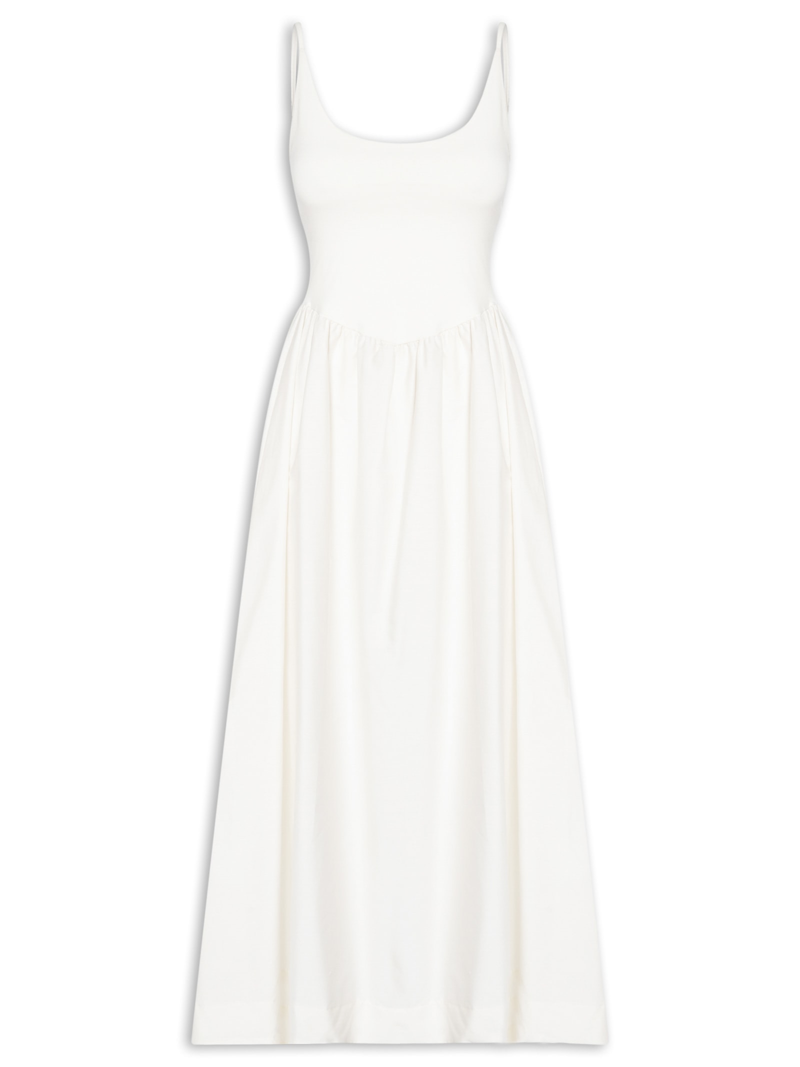 Vestido Longo Corselet Branco Farm