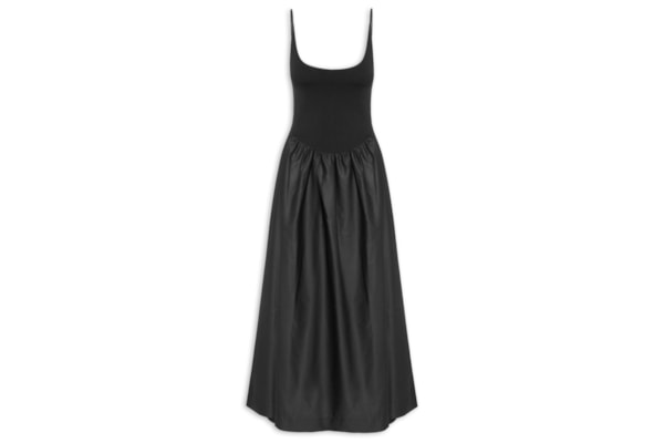 Vestido Longo Corselet - Preto