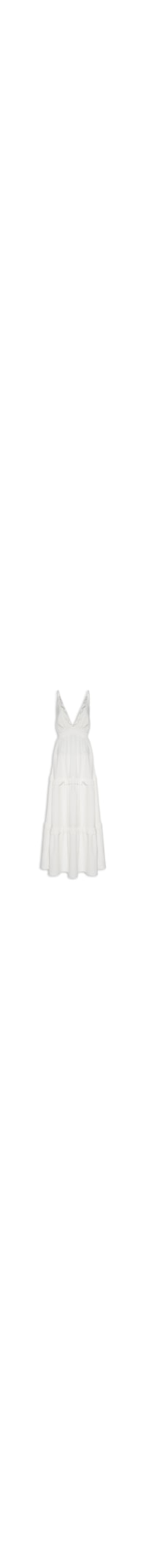 Vestido Longo Decote - Off White