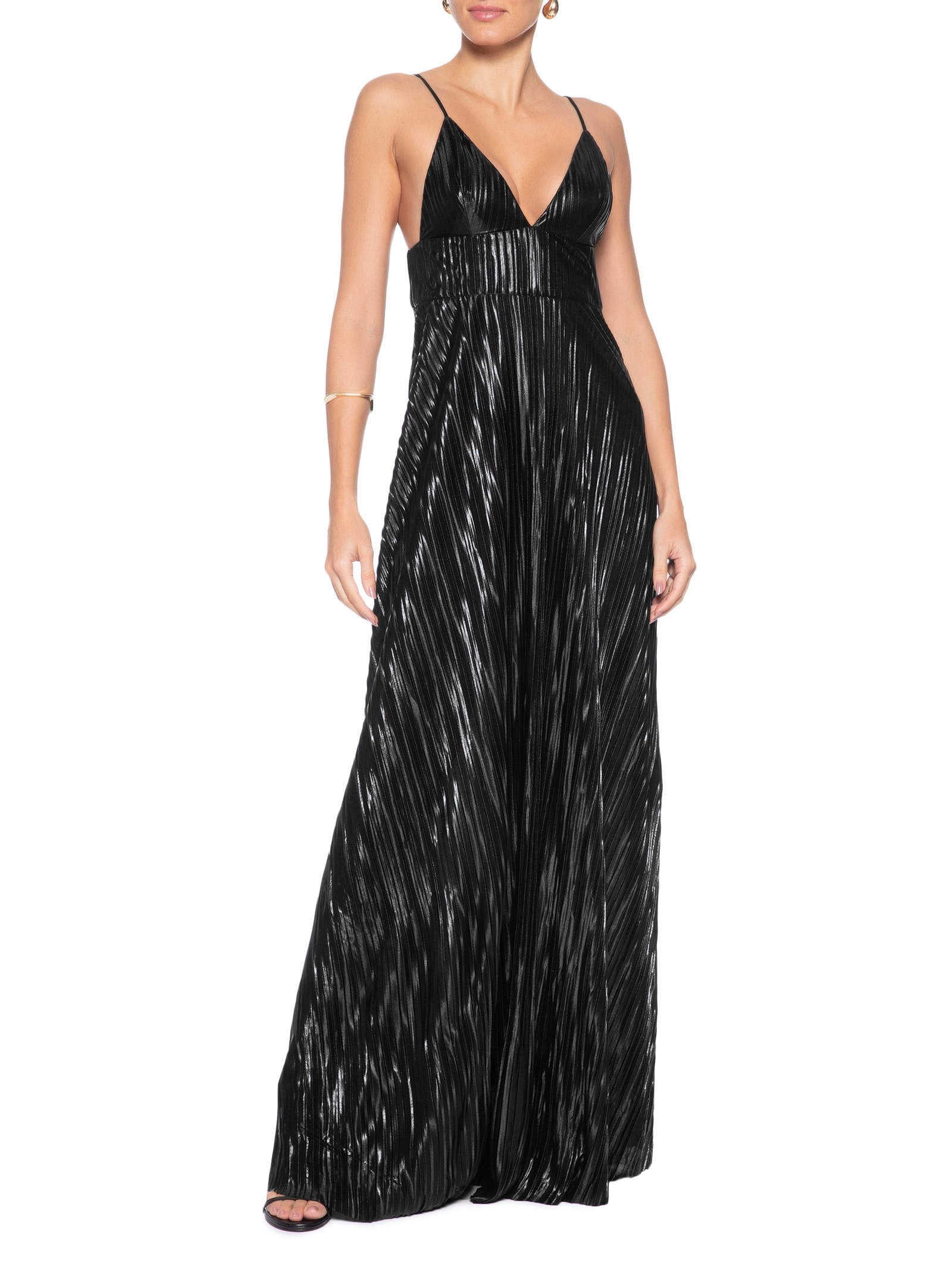 Vestido Longo Decote V Preto '2Essential