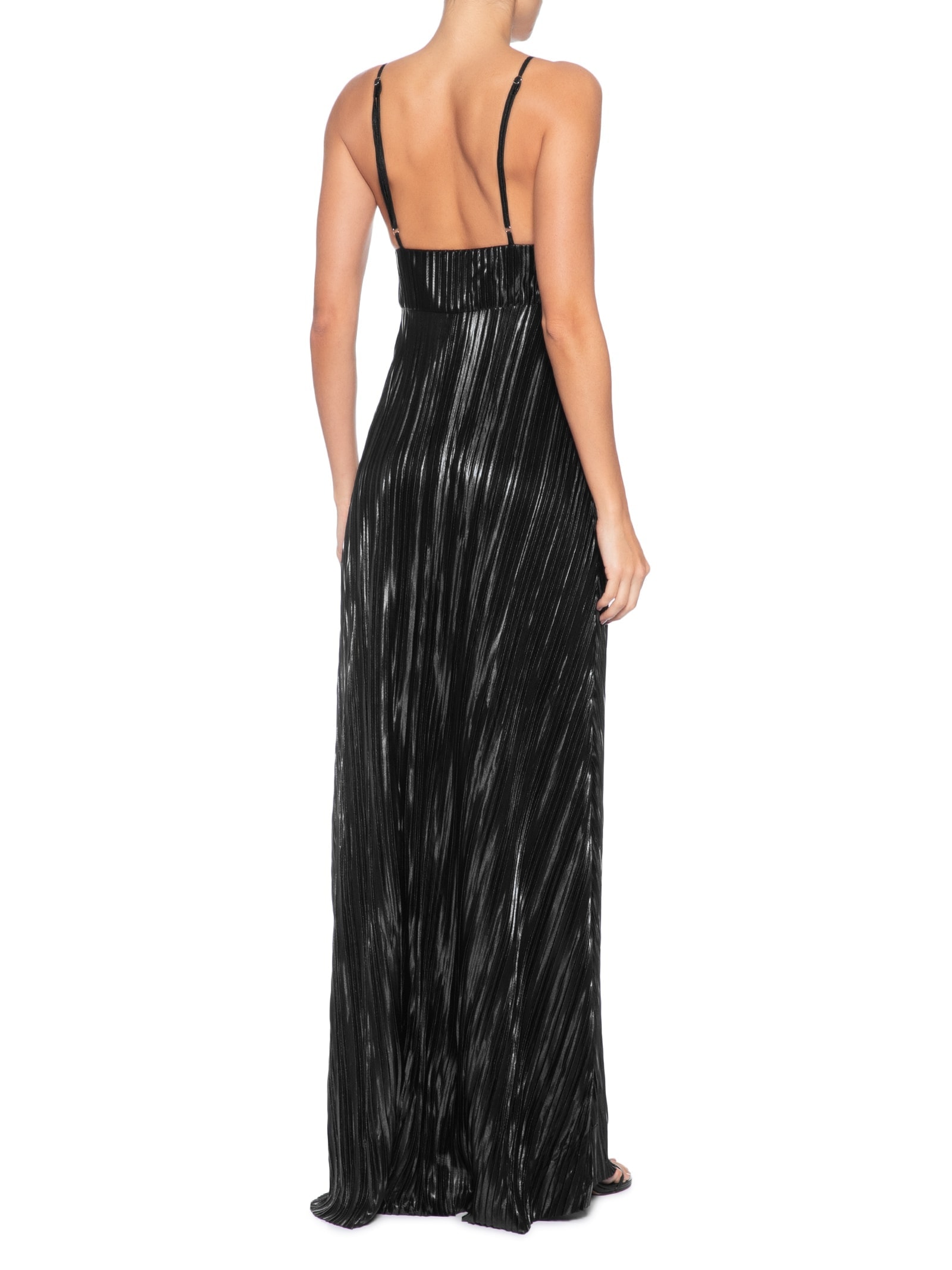 Vestido Longo Decote V Preto '2Essential