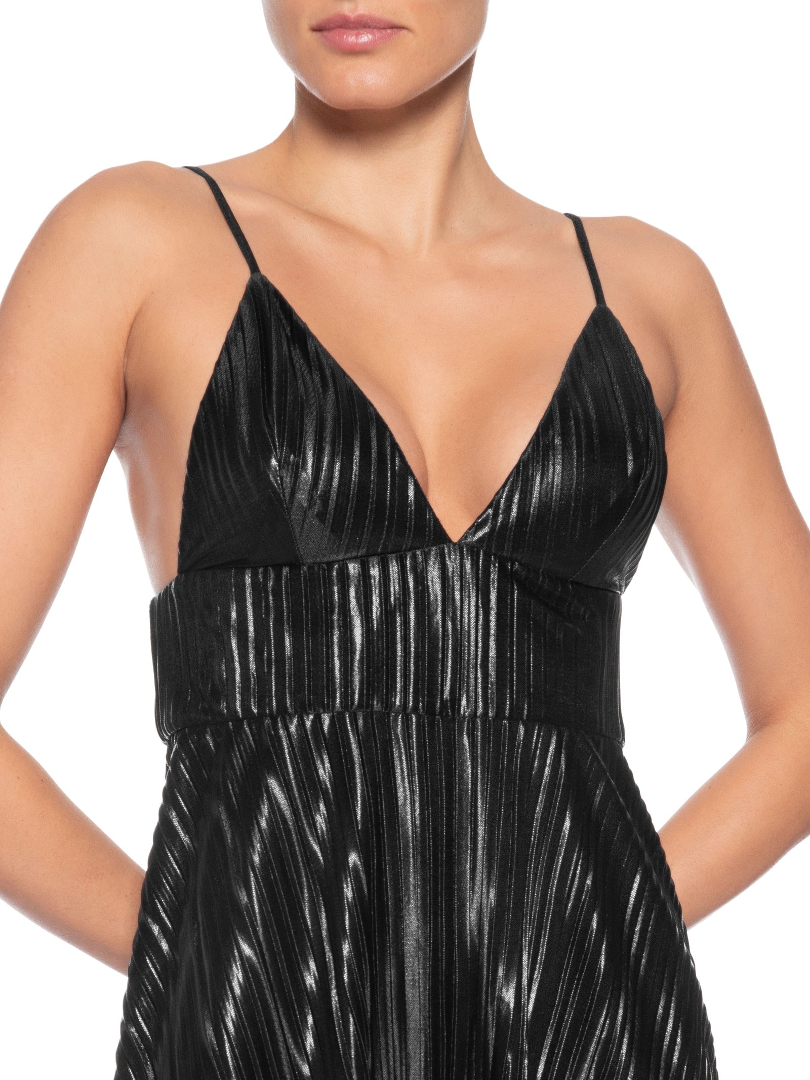 Vestido Longo Decote V Preto '2Essential