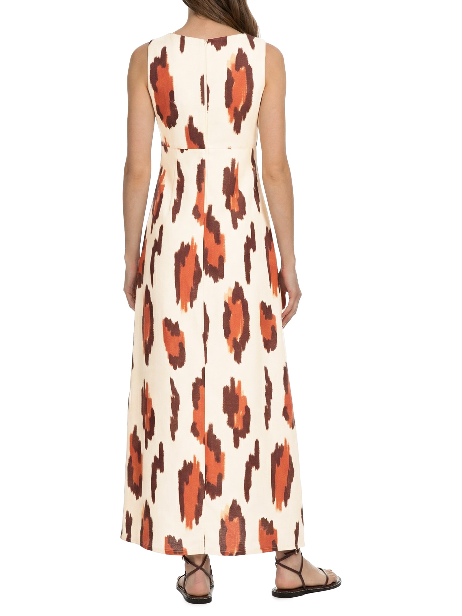 Vestido Longo Detalhe Corda Est Branco Cacay