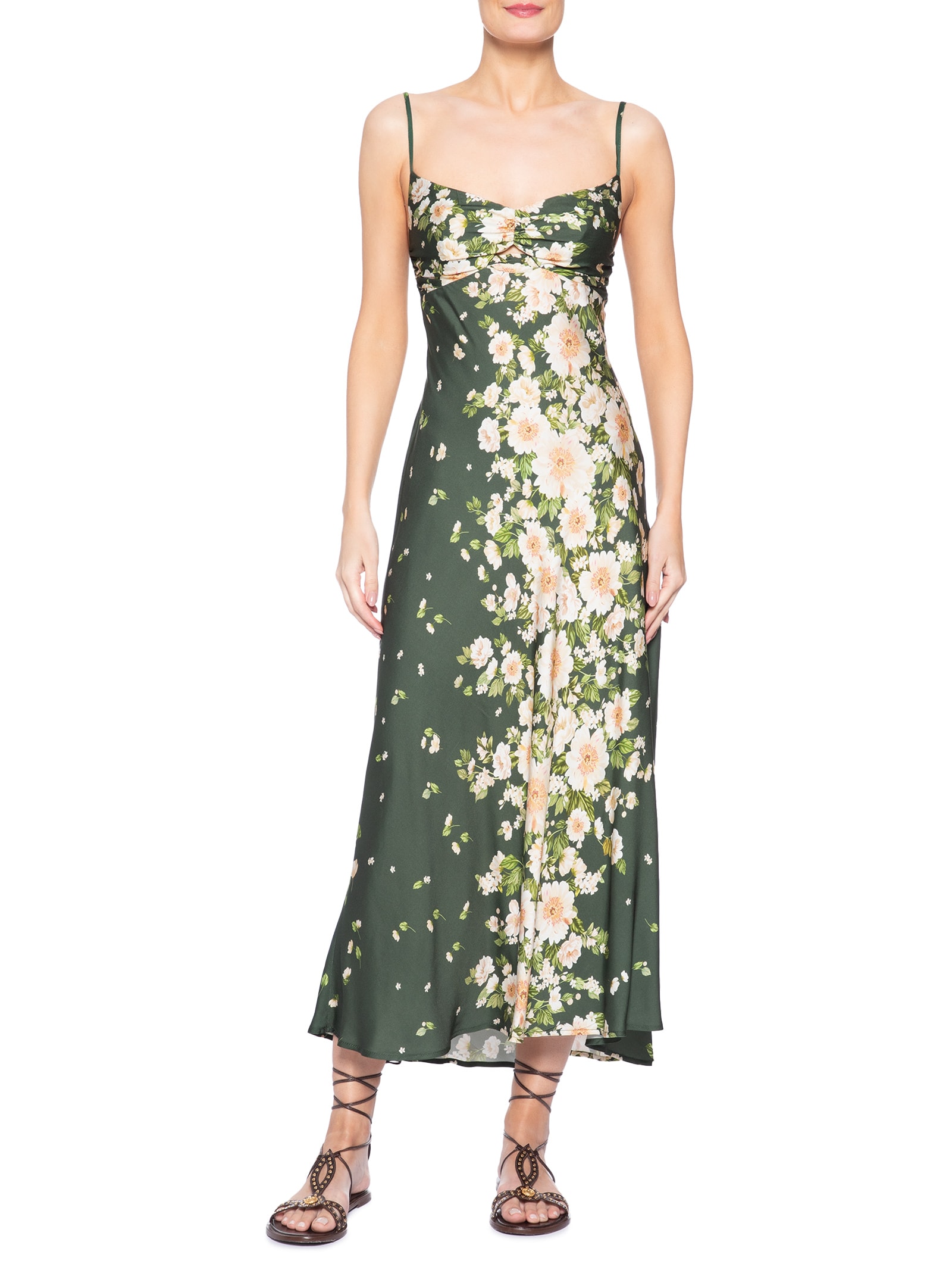 Vestido Longo Diana Verde Farm