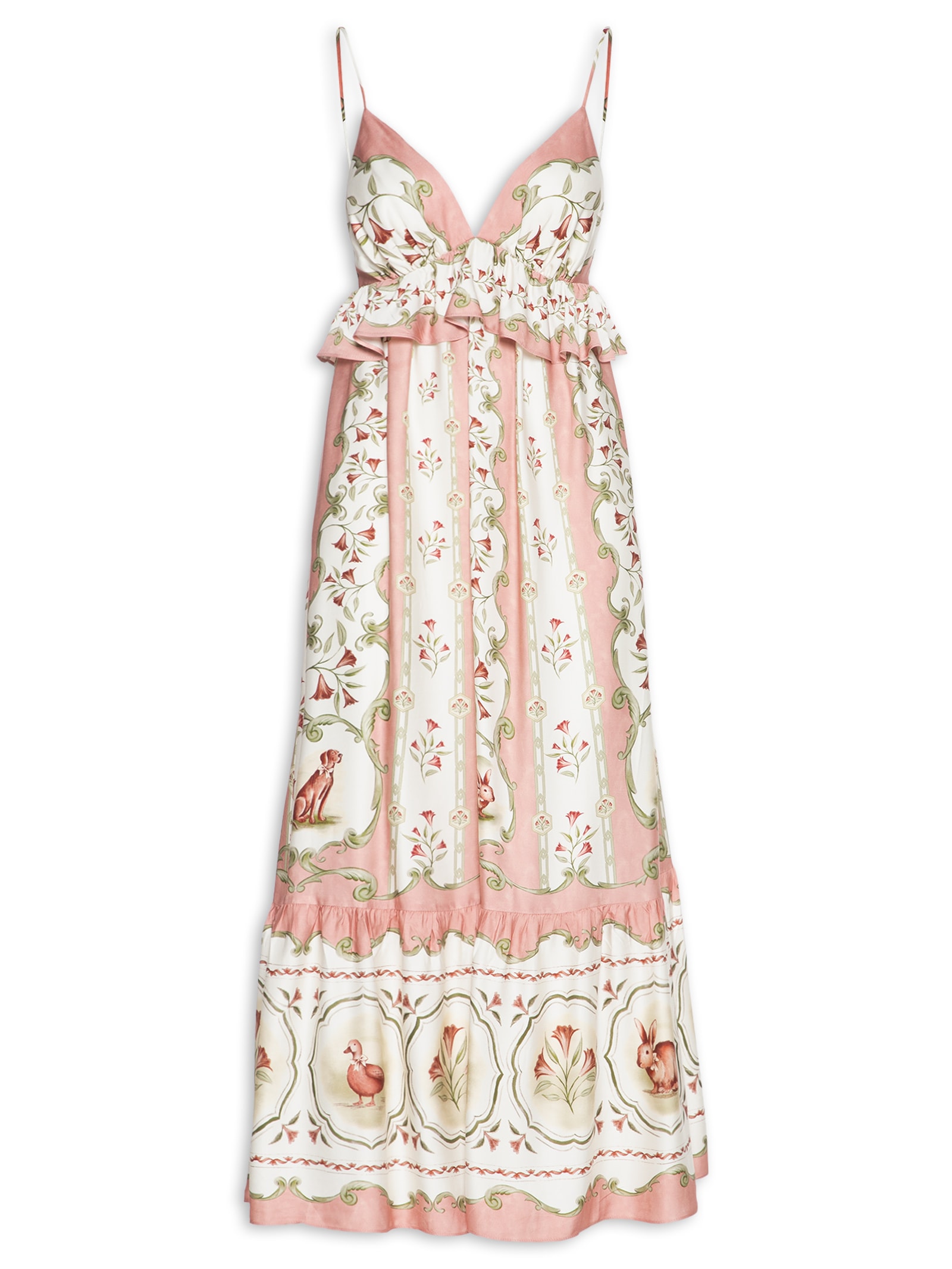 Vestido Longo Doce Encanto Rosa Farm