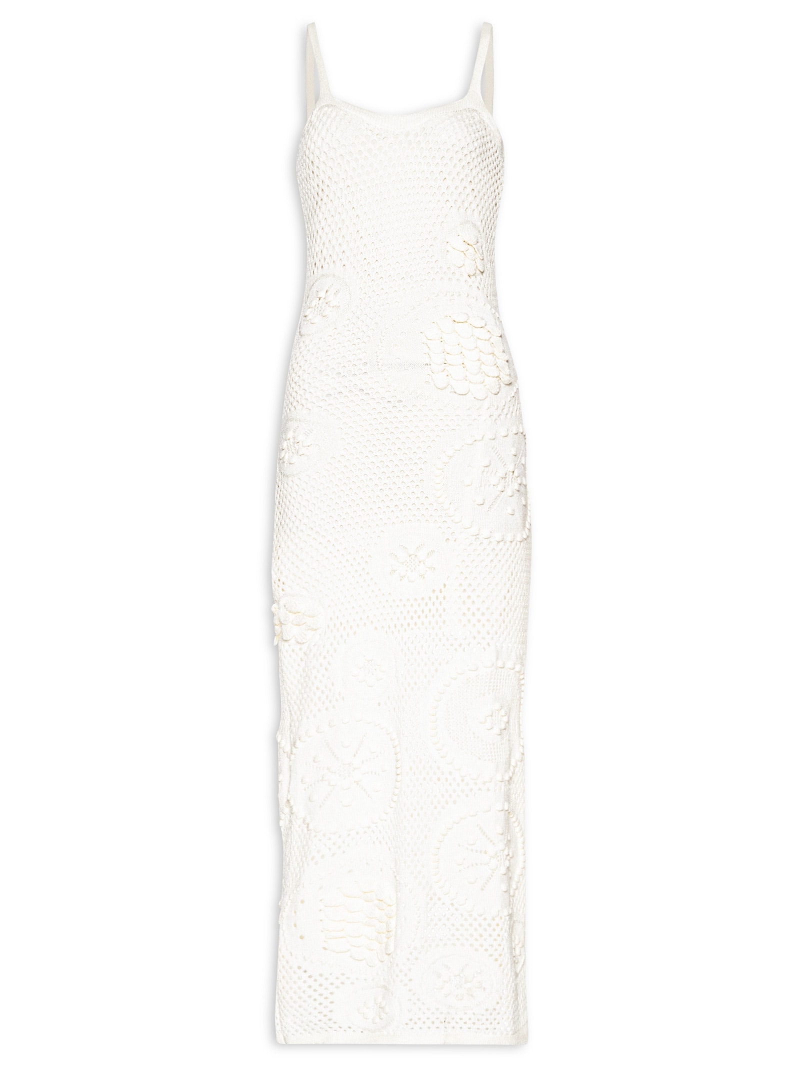 Vestido Longo Em Tricot Off White Market 33