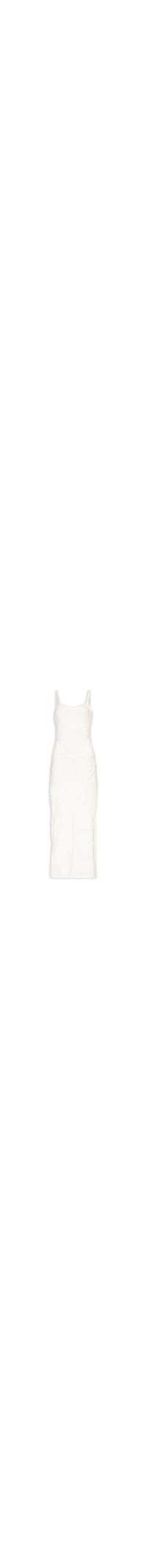 Vestido Longo Em Tricot - Off White