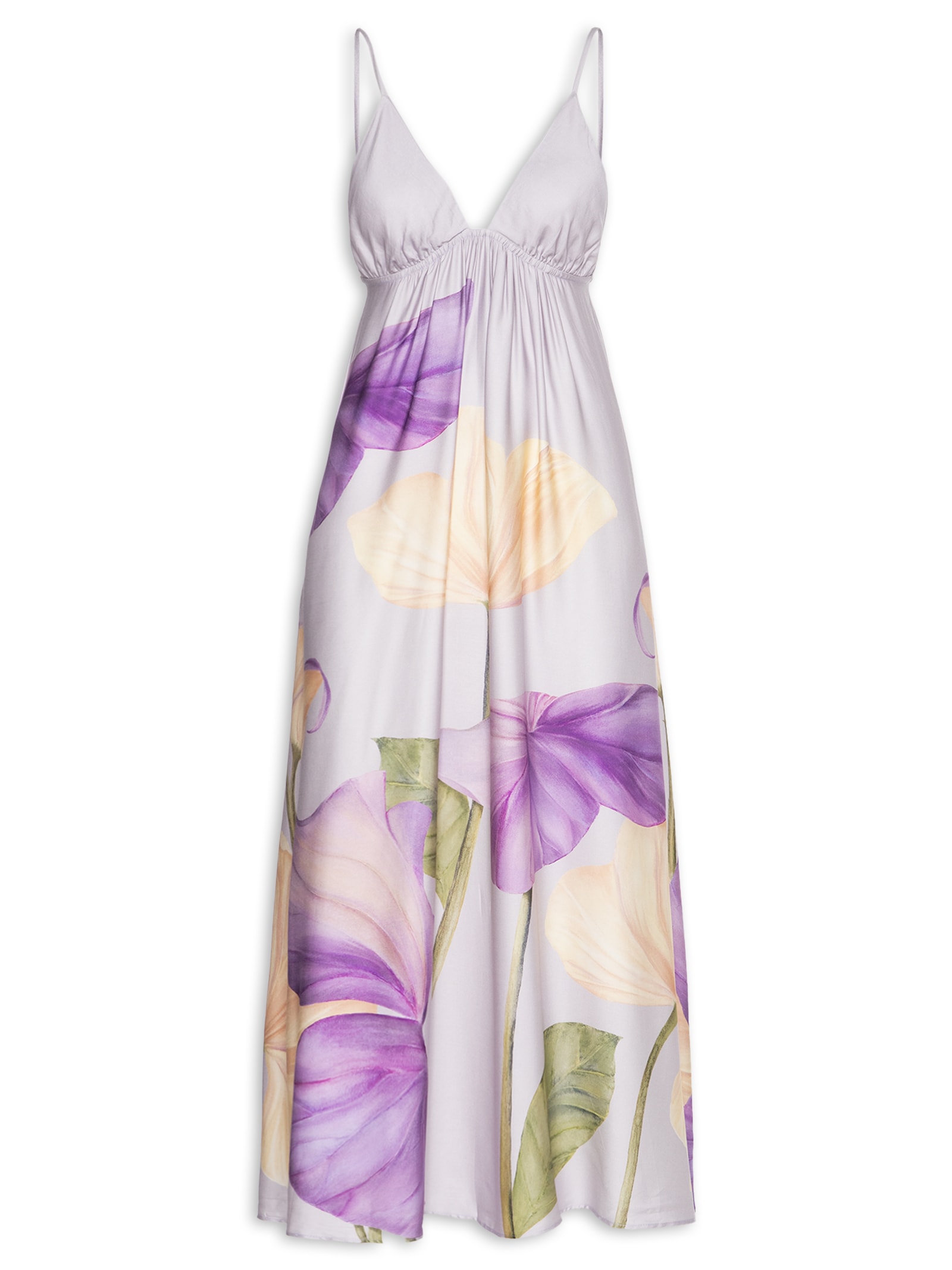 Vestido Longo Emily Roxo Farm