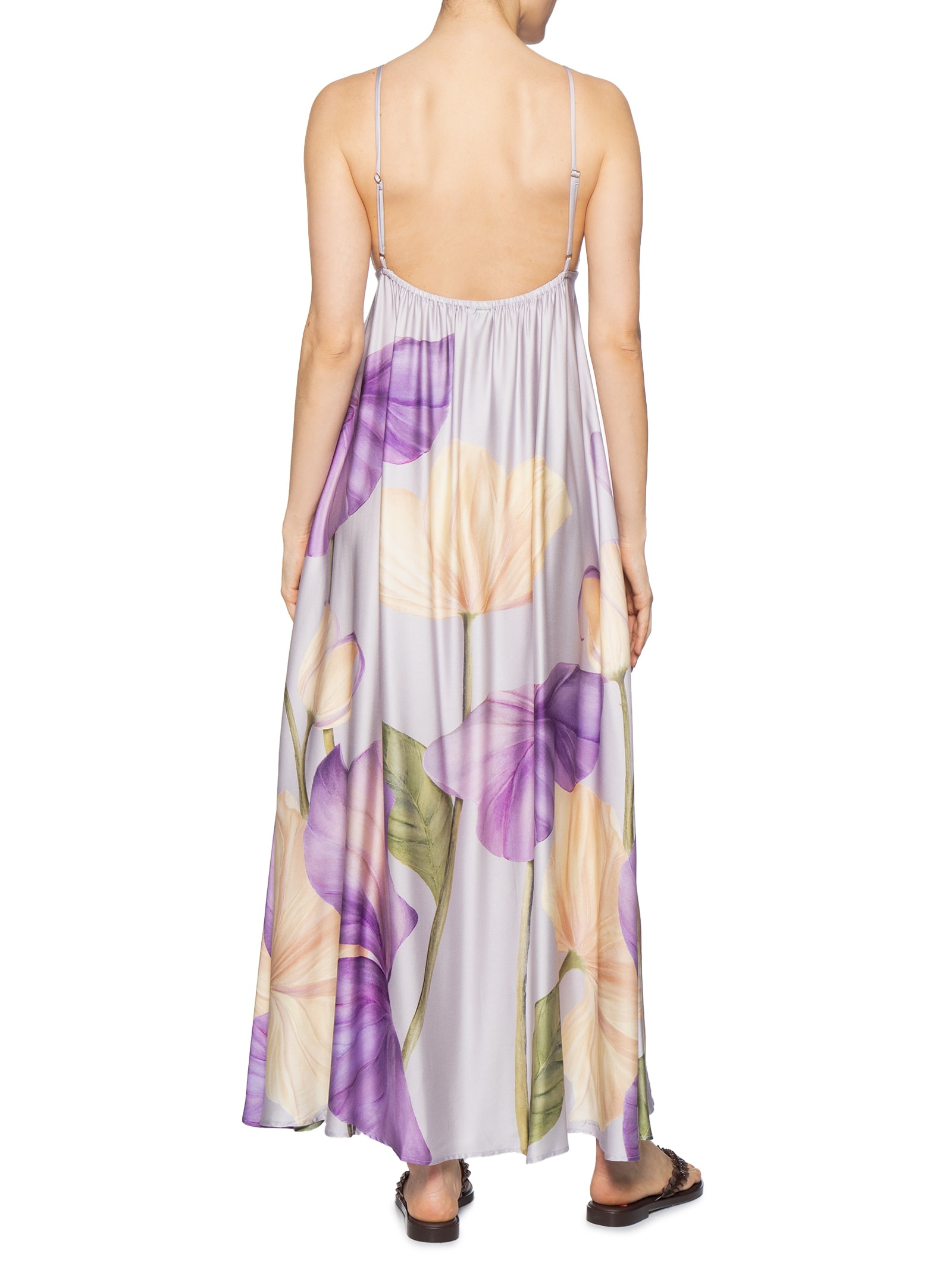 Vestido Longo Emily Roxo Farm