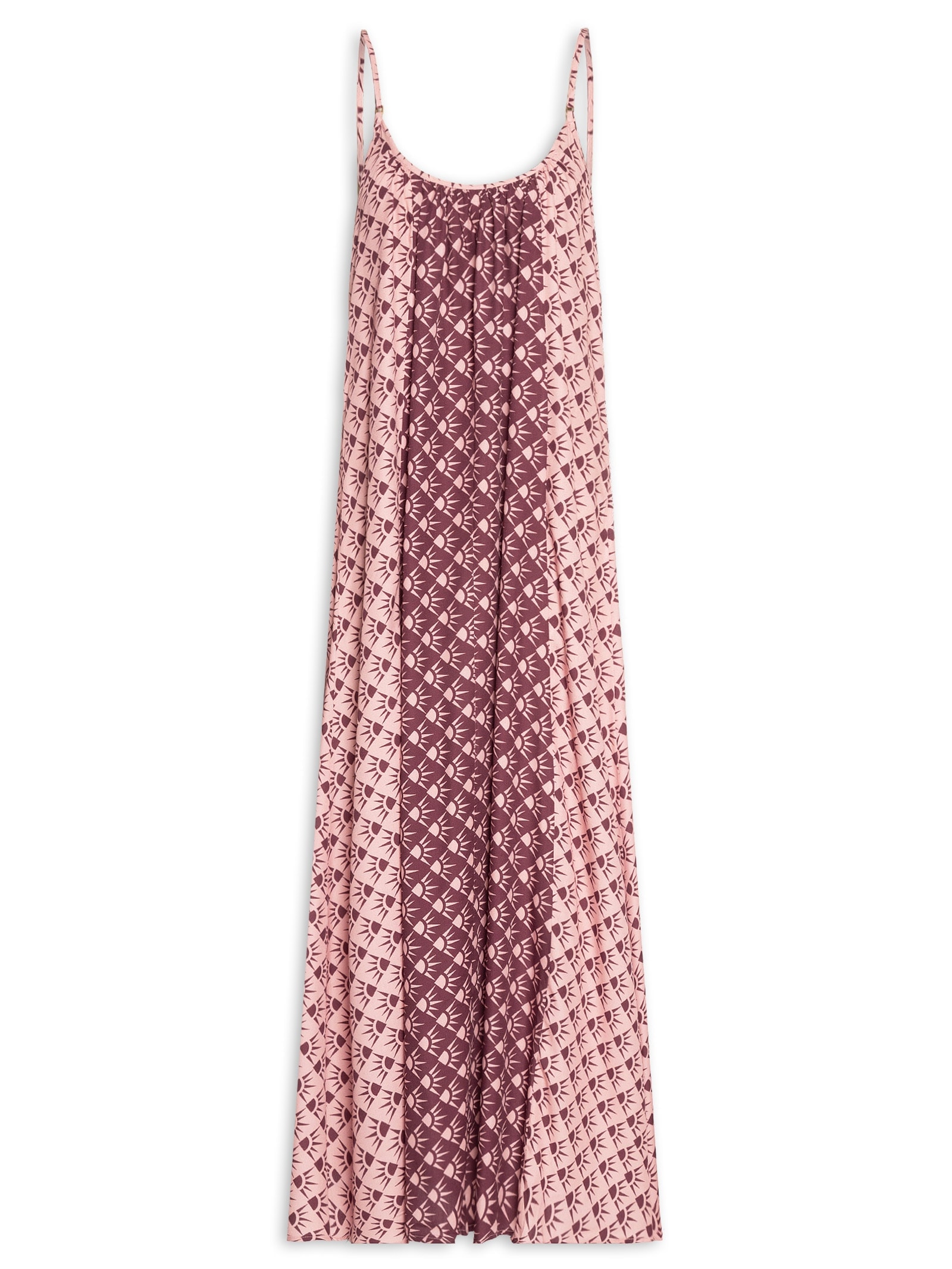 Vestido Longo Estampa Floriluz Mix Rosa Dress To