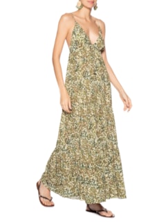 Vestido Longo Estampa Instinto - Verde by DRESS TO