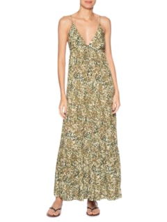 Vestido Longo Estampa Instinto - Verde by DRESS TO