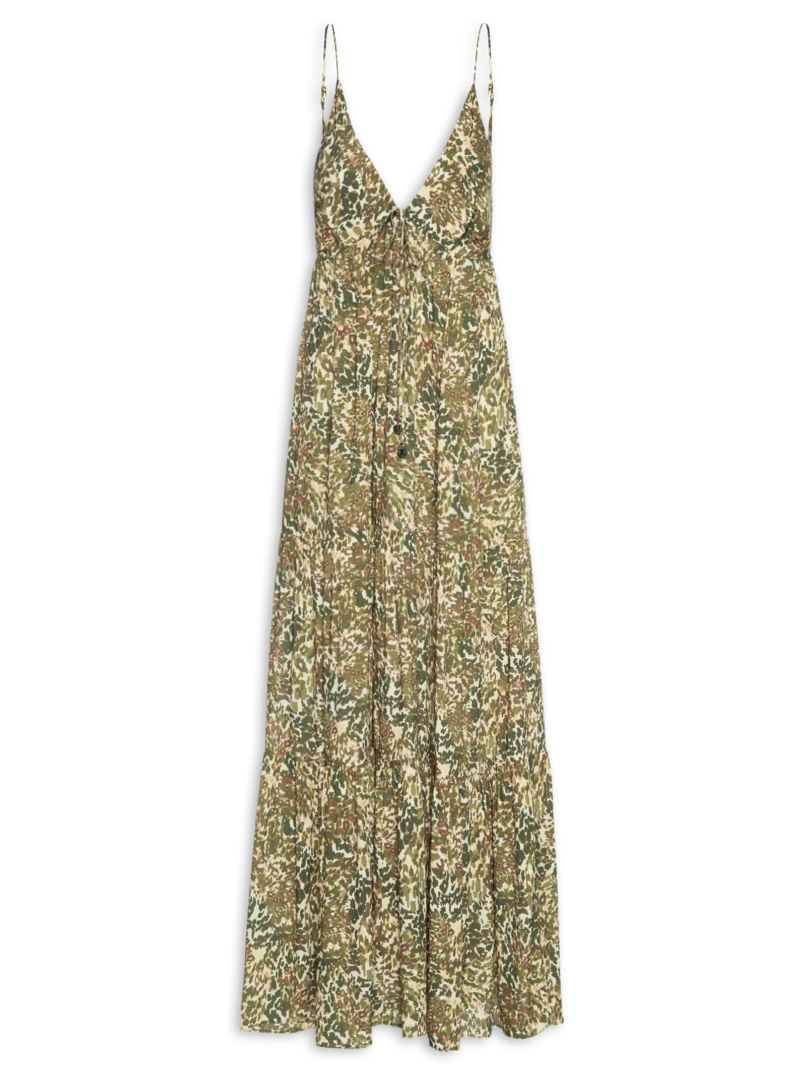 Vestido Longo Estampa Instinto Verde Dress To