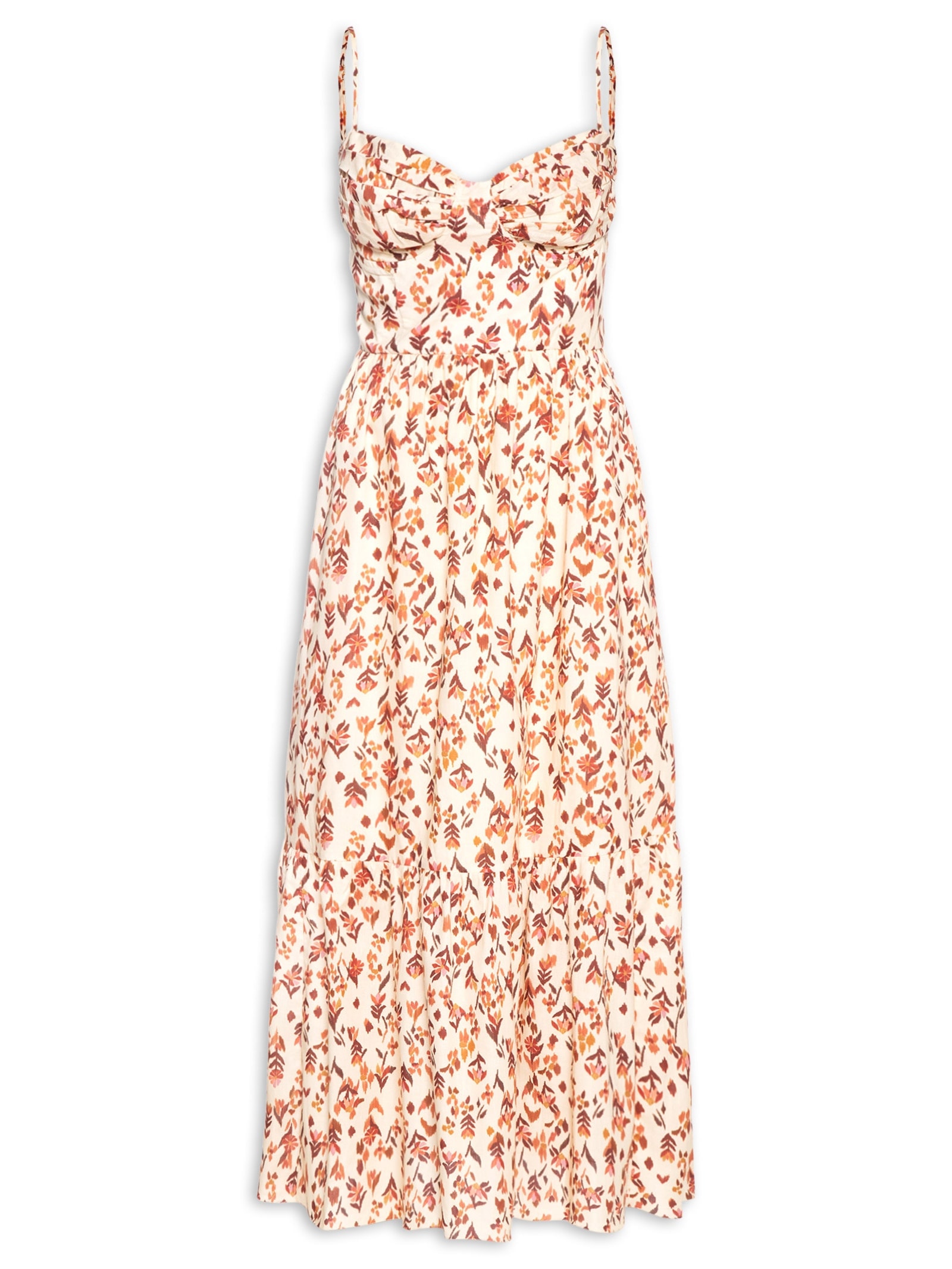 Vestido Longo Estampa Jardim Ikat Amarelo Dress To