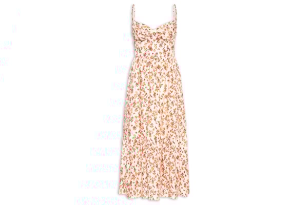 Vestido Longo Estampa Jardim Ikat - Amarelo