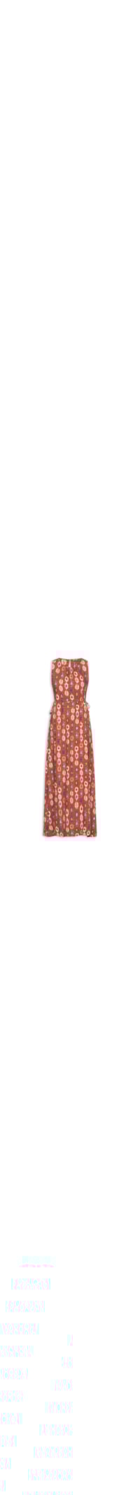 Vestido Longo Estampa Morada - Laranja