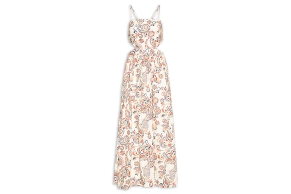 Vestido Longo Estampa Verano – Bege
