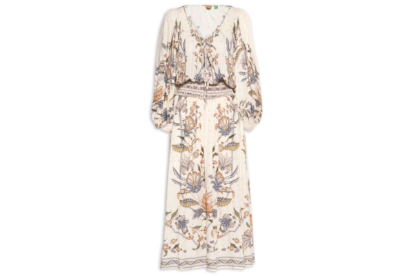 Vestido Longo Flor Do Deserto - Off White