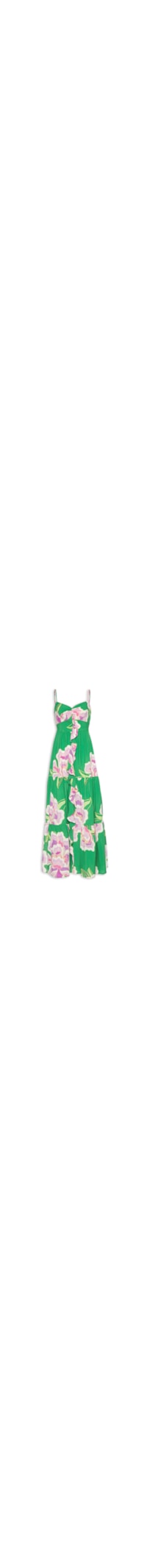 Vestido Longo Floral Lumi - Verde